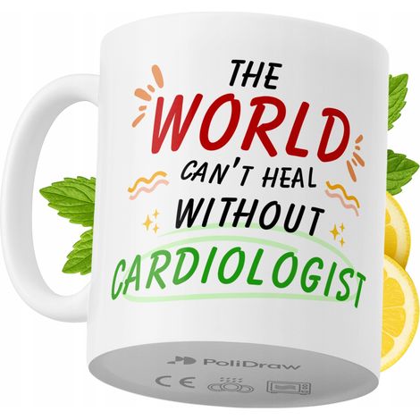 Tazza divertente e umoristica per cardiologo, ideale per caffè e tè, con grafica e testo spiritosi. Perfetta per compleanni, onomastici e festività. Tazza premium per occasioni speciali, ideale per ca (1/5)