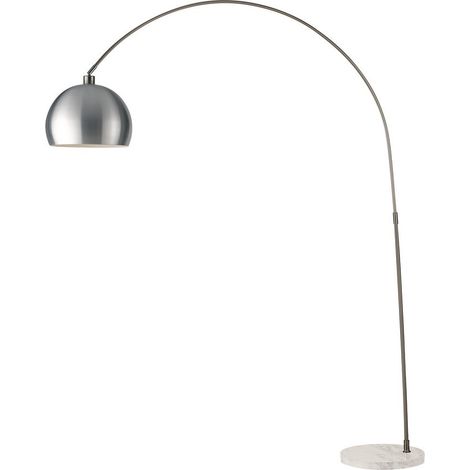 "Piantana PLAZA con base in marmo e diffusore nichel 200 cm." (1/3)