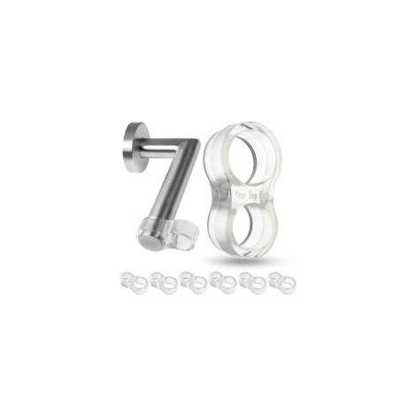 Anelli di 15 e 18 mm di diametro, in silicone morbido ed elastico, per proteggere pareti, maniglie delle finestre e fermaporta - Crezuo (1/4)