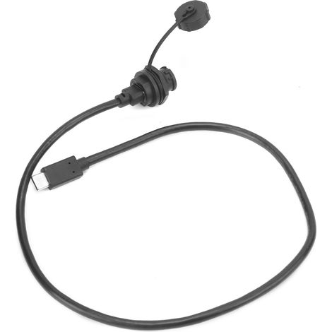 Connecteur USB-C Étanche IP68 Mâle/Femelle avec Câble, Socket E10TPC-BF-F/TPC-A-M (0.3m) (1/5)