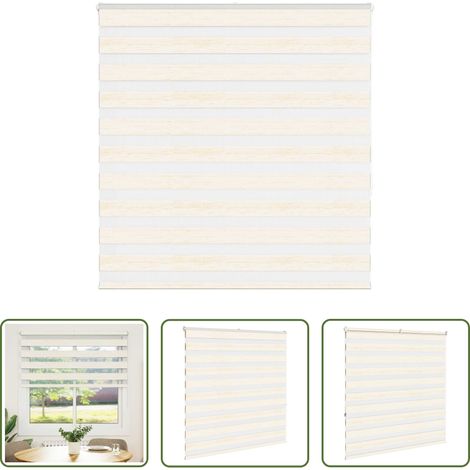 Doppelrollo -  Doppelrollo Marmorbeige 150x150cm Stoffbreite 145,9 cm Polyester (1/5)