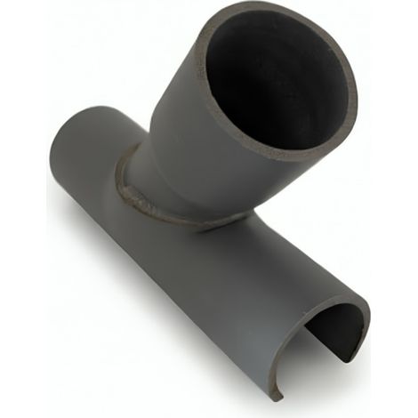 Raccord d'évacuation PVC 40x40 mm – Selle de branchement à 45° – Longueur 15 cm – Pour canalisation principale – Espinosa