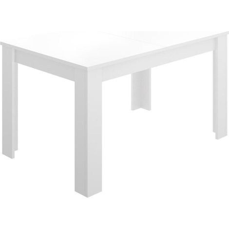Mesa de salon extensible Baños de la encina en color blanco brillo. 76 cm(alto)140-180 cm(ancho)90 cm(fondo) (1/4)