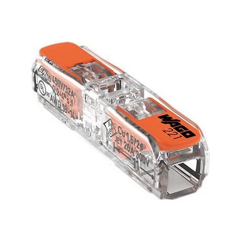 Connecteur de passage à levier - Lot de 10 - Pour fils rigides et souples - Connexion rapide sans outil 32A 450V - Installation électrique domestique - Compatible 0,2 à 4 mm² (1/5)