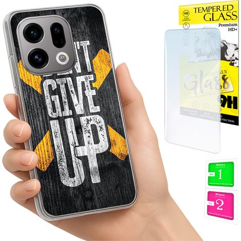 Funda para Oppo Find X9 con cubierta trasera y cristal 9H (1/5)
