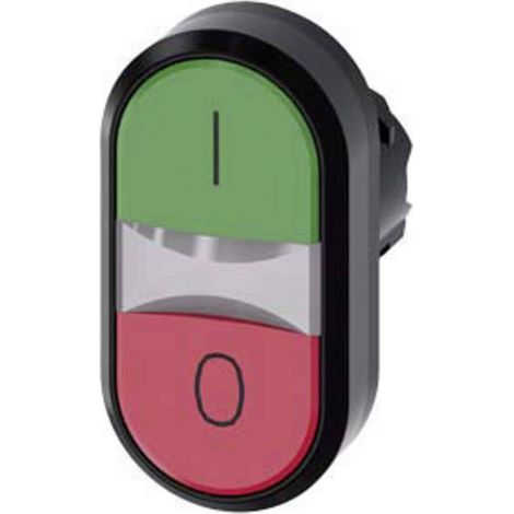 Bouton-poussoir à double touche Siemens 3SU1000-3AB42-0AK0 1 pc(s) (1/2)