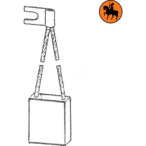 Ensemble de 4 balais de charbon CESAB 0051007 18x43x35mm