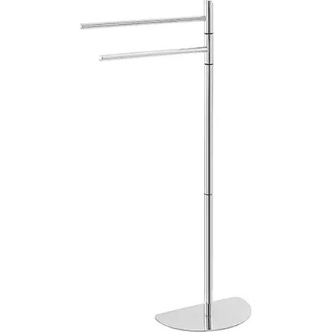 PIANTANA PORTASCIUGAMANI SALVASPAZIO IN ACCIAIO CROMATO DIM. CM(LXPXH):26X16X81  CROMATO   Idroweb