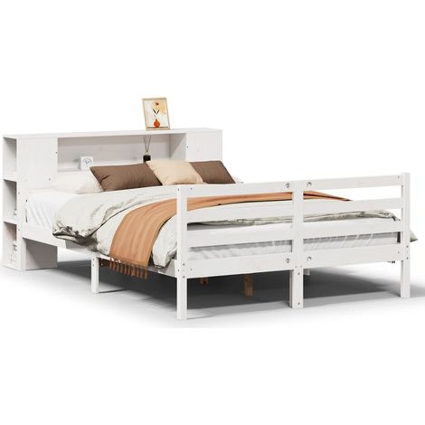 Maison Exclusive - Cama con estantería sin colchón madera maciza