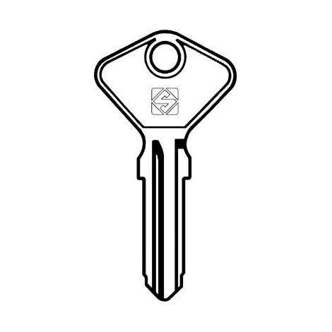 CHIAVE AUTO SAFE GIOBERT AF4D SILCA - ACCIAIO NICHELATO- 10 pezzi