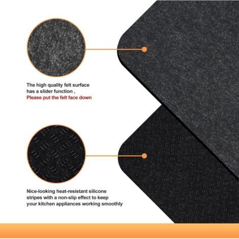 Tapis résistant à la chaleur, protection de comptoir, tapis de comptoir antidérapant pour machine à café, convient également aux friteuses à air chaud, aux mixeurs, aux machines à café, aux grille-pai (1/3)