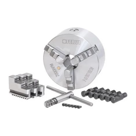 Fervi M078A/200/D1-5 Mandrin de précision Camlock à 3+3 mors