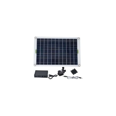 Solar-Wasserpumpen-Set, 800 l/h solarbetriebene Tauchpumpe mit 50-W-12-V-Solarpanel, ideal für kleine Teiche, Schwimmbecken, Aquarien, Vogeltränken und Hydrokultur – Crezuo (1/4)