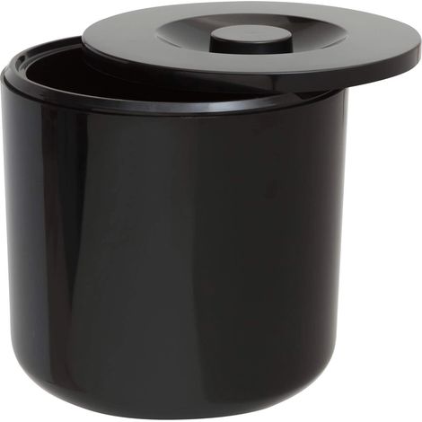 Seau à glaçons rond noir - 2,5L