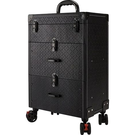 Organizzatore per trucchi, design multilivello, legno e poliestere resistenti, GRILLENOIRE (1/2)