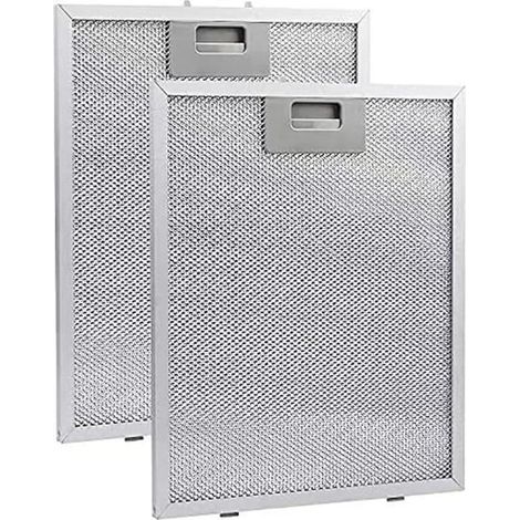 Deux filtres à graisse métalliques pour hottes aspirantes, 320 x 260 mm - argent (1/5)