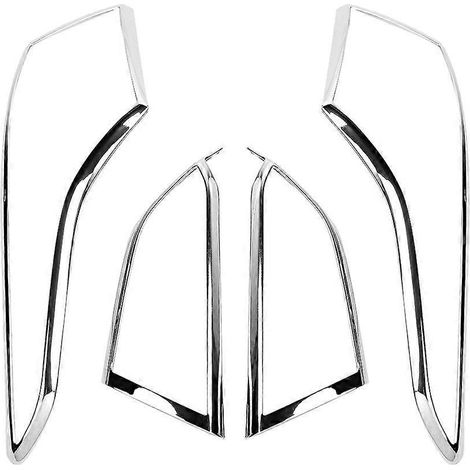 pièces de garniture de feu arrière argentée en ABS électroplaqué, compatible avec Hyundai Elantra 2018-2019 (1/4)