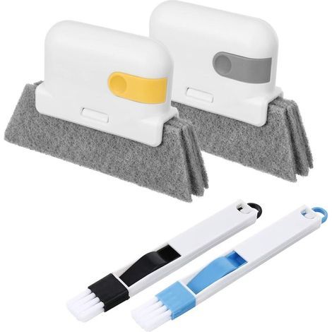 Set of 4 multi-functional cleaning brushes for window and door grooves (1/5)