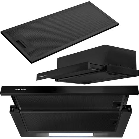 Campana extractora bajo mueble - 60 cm Berdsen BE-60-LW negra