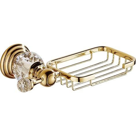 Porte-savon mural Crystal Gold – moderne salle de bain, 2 (1/5)
