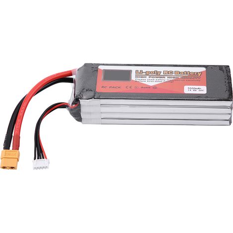 Batterie LiPo Rechargeable ZOP POWER 4S 14.8V 5500mAh 60C avec Connecteur XT60 pour Drones et Modélisme (1/5)