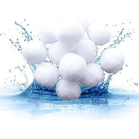Bola filtrante para acuario, material filtrante de fibra, bola de nitrificación para peceras, relleno de bolas de pelo (300 g) (1/5)