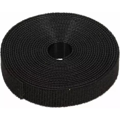 NASTRO ADESIVO CON VELCRO 3M NERO.