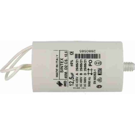Condensatore Cod. Fil. 12,5 Μf Mka450v 741 Faac 760025 Ricambio Originale Nuovo