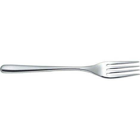 Alessi Lcd01/2R4 Caccia Forchetta Da Tavola, 4 Rebbi, In Acciaio Lucido, Argento, 6 Pezzi