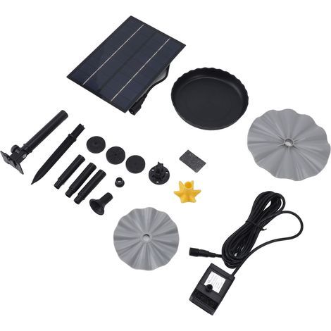 4-W-Solar-Wasserpumpen-Set für den Außenbereich, Bewässerungspumpe für Vogeltränken, Gärten, Schwimmbäder, Aquarien, 4,5 bis 10 V Gleichstrom (1/5)