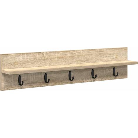 Maison Exclusive - Wandmontierter nachttisch Sonoma-Eiche 80 x 10