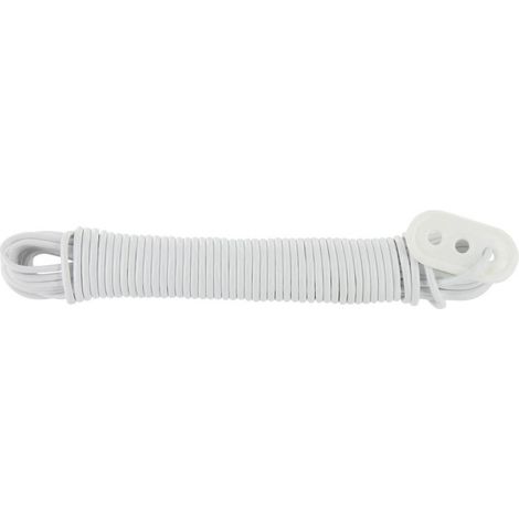 Cordino per bucato in filo d'acciaio rivestito in PVC ad alta resistenza + tenditore 20m