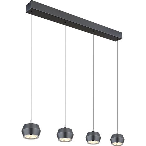 Globo - lampada a sospensione - Marthy - grigio - metallo -