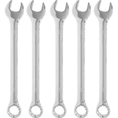 Clé à Cliquet Double Usage 22mm - 5 Pièces en Chrome Vanadium - Outils Manuels (1/5)