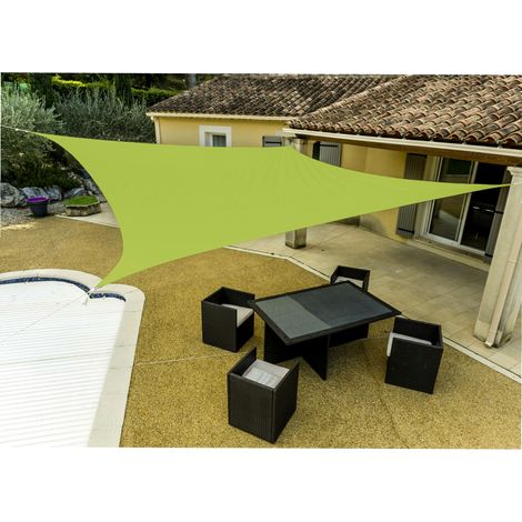 Sombra cuadrada verde anís WERKA PRO 3,6 x 3,6 m (1/3)