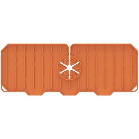Robinet d'évier en silicone avec essorage pour évier de cuisine/restaurant-Orange