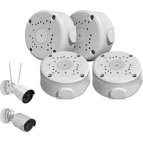 Junction Box 106mm Size for Security Surveillance Cameras, CCTV Cable Management Box IP Camera Dome and Projectile Type (1/5)