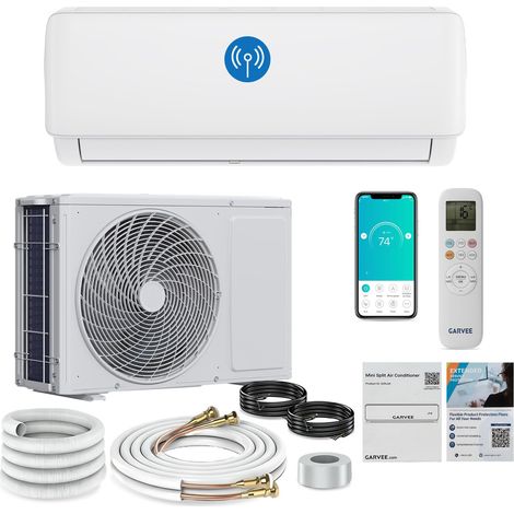 Climatiseur Mural Monosplit Inverter, 24000 BTU Climatisation-7,2 kW – Wifi – Silencieux 19 dB – Efficacité énergétique A++ – Gaz R32 – Mode Smart