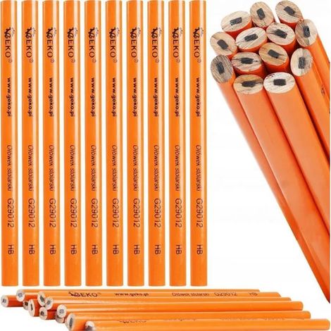 Matita da carpentiere geko carpenter pencil 180 mm cancellabile visibile (1/3)