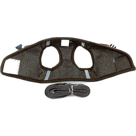 Harnais d'entraînement souple en tissu mesh pour chiens, chiots, chats et petits animaux Ps042 (l, café) (1/5)
