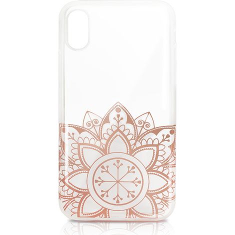 Coque Glam Chic semi-rigide oriental pour iPhone X/XS - rose (1/3)