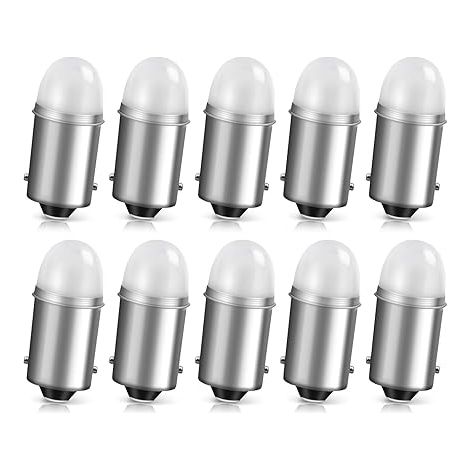 Ampoule LED BA9S T4W 12V 2835 SMD Blanc 6000K Éclairage Intérieur Auto Plaque d'Immatriculation Coffre (1/5)