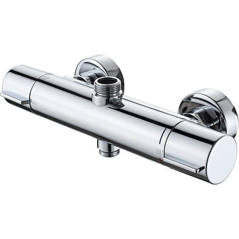 Mitigeur douche Thermostatique de Douche 38℃ Bas G1/2 Haut G3/4" BSP (1/5)