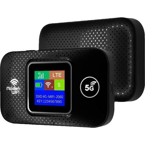 Mobiler Hotspot, 4G LTE, Tragbares Design, 380 M9S Schwarz EU (1/2)