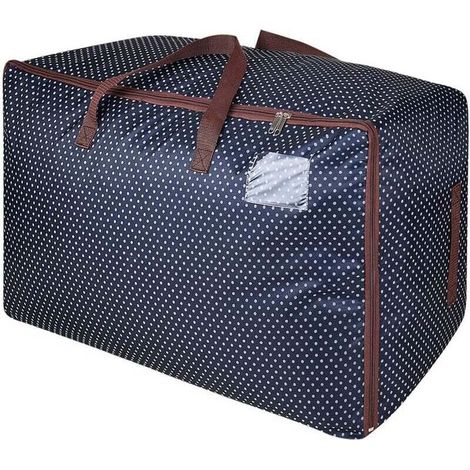 Autres rangements,Sac à vêtements 100L, sac de rangement surdimensionné épaissi imperméable, sac de voyage - bleu (1/4)