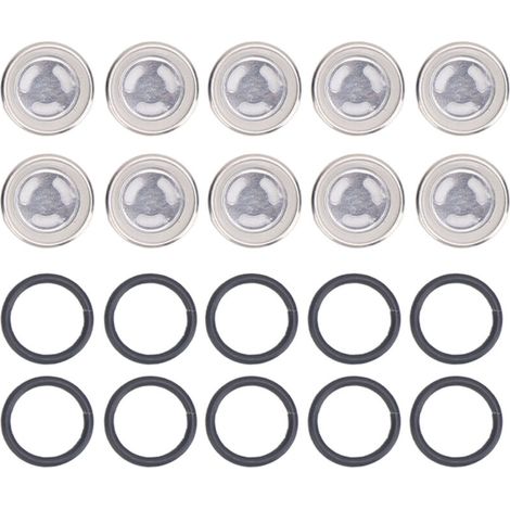 Indicatore di livello del cilindro maestro del freno con O-ring, per moto e ATV, diametro: 18 mm/0,7 pollici, 10 pezzi -Crezuo