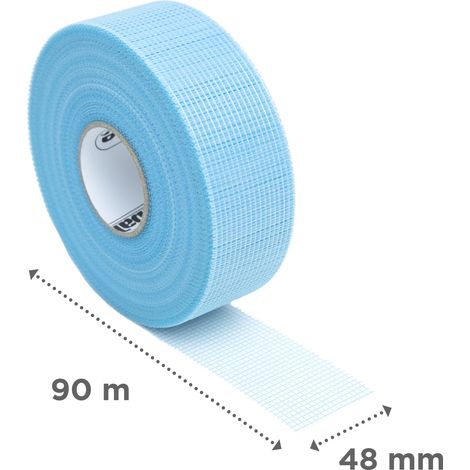 Adfors – Bande à joint autocollante en fibre de verre 48 mm x 90 m – Application facile pour plafonds – Réduction de la pénibilité – Fabrication européenne (1/3)