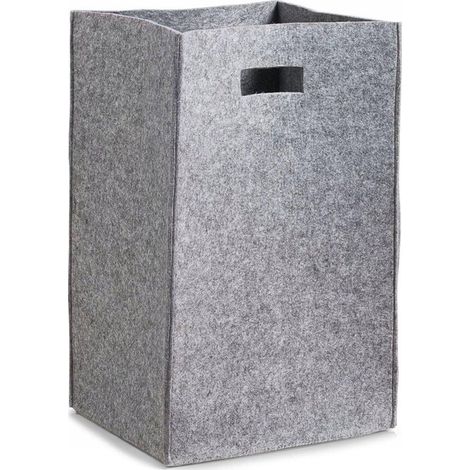 Zeller Wäschekorb aus Filz grau 59 Liter