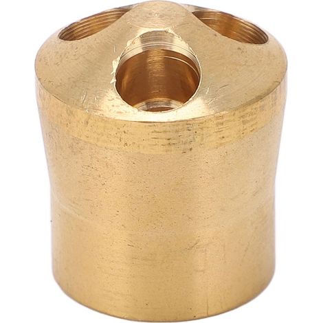 Kältemittelverteiler aus Messing mit 1 Einlass und 3 Auslässen (Ø12,8 mm x 3 x Ø6,5 mm), robust und präzise, für Klimaanlagen. (1/5)