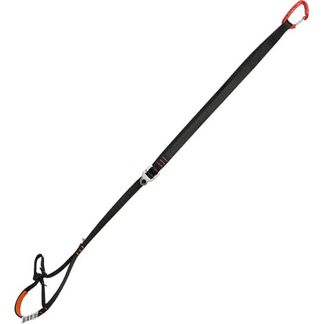 Cinta de escalada, ajustable de 80 a 135 cm, de poliéster, para cuerda, apoyo de pies, montañismo y rápel. (1/5)